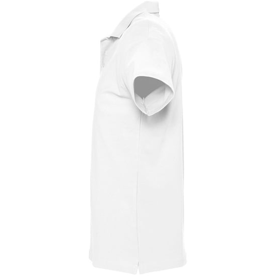 SOLS Mens Spring II Short Sleeve Heavyweight Polo Shirt (White) - Image 3