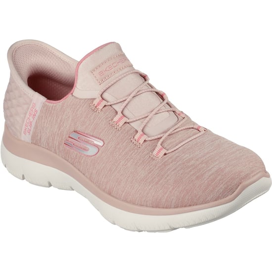 Skechers Summits Dazzling Haze Textile Women's Rose Trainers - Image 1