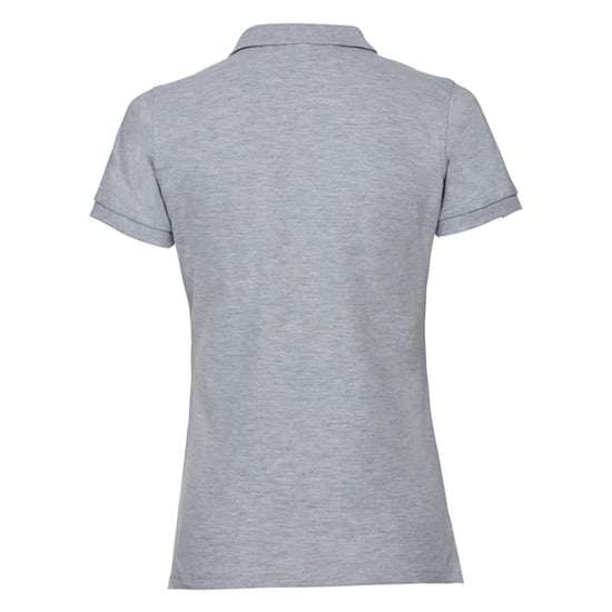 Russell Womens/Ladies Stretch Fitted Polo Shirt (Light Oxford Heather) - Image 2