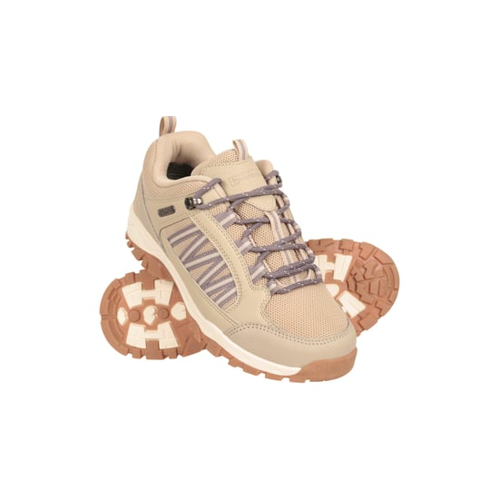 Mountain Warehouse Womens/Ladies Path Waterproof Outdoor Walking Shoes (Taupe) - Image 1