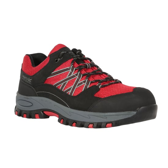 Regatta Mens Sandstone Safety Trainers (Red/Black)