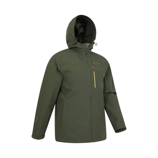 Mountain Warehouse Mens Brisk Extreme Colour Block Waterproof Jacket (Green) - Image 3