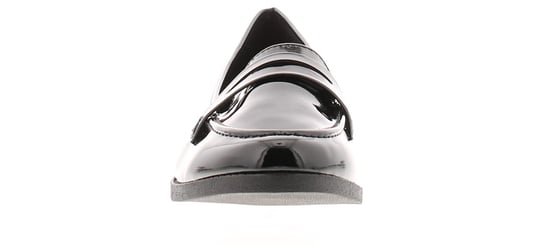 Platino Womens Shoes Work School Layla Slip On black patent