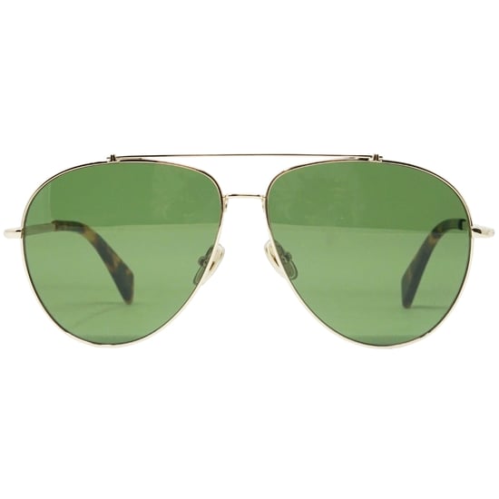 Lanvin gafas de sol doradas con lentes verdes - Image 1