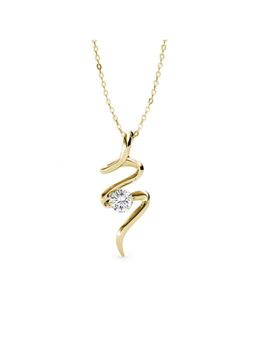 Colgantes Espiral - Oro y Cristal - Image 1