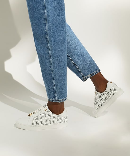 Dune Ladies Laser-Cut Detail Trainers EASE - Image 3