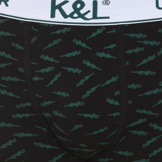 Pack-3 Men's printed breathable fabric boxers KL3006