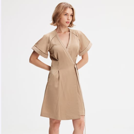 Minimalist Wrap Dress - Image 1