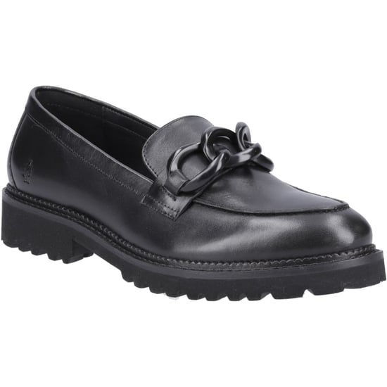 Hush Puppies Gianna Leather Women's Black Loafers - Image 1