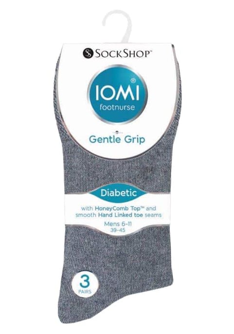 Calcetines diabéticos no elásticos para hombre, pack de 6, con costuras en los dedos unidas a mano - Image 2
