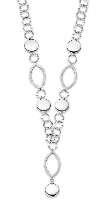 Orphelia Women's 925 Sterling Silver Set: Chain + Bracelet - Silver SET-016 - Image 2