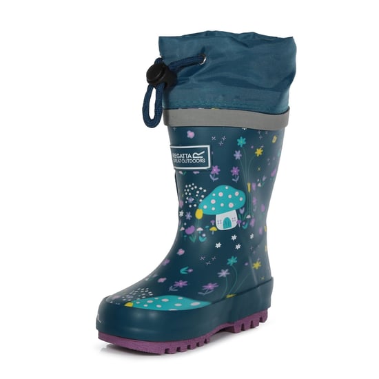 Regatta Childrens/Kids Fantasy Peppa Pig Splash Wellington Boots (Gulfstream) - Image 1