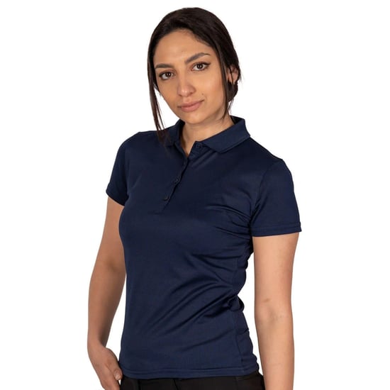 Island Green Womens/Ladies Classic Micro Pique Golf Polo Shirt (Navy) - Image 3
