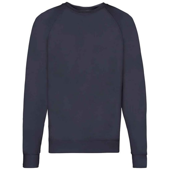 Fruit of the Loom Unisex Adult Lightweight Raglan Sweatshirt (Deep Navy) - Image 1