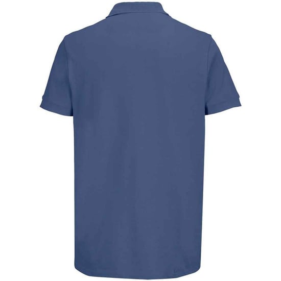 SOLS Unisex Adult Pacific Pique Twin Needle Stitch Polo Shirt (Denim) - Image 2