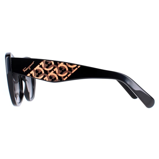 Salvatore Ferragamo Cat Eye Womens Black Grey Gradient SF1022S