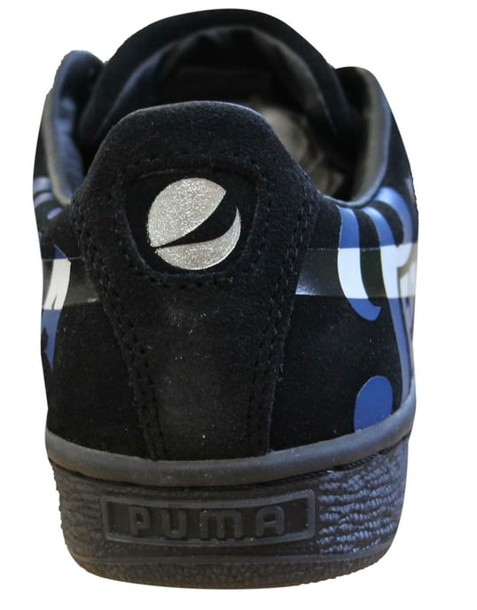 Puma Suede Classic x Pepsi Mens Trainers Black Leather Lace Up Shoes 366332 02