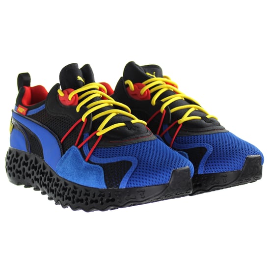 PUMA Calibrate Restored Lace Up Yellow Multicolor Mens Trainers