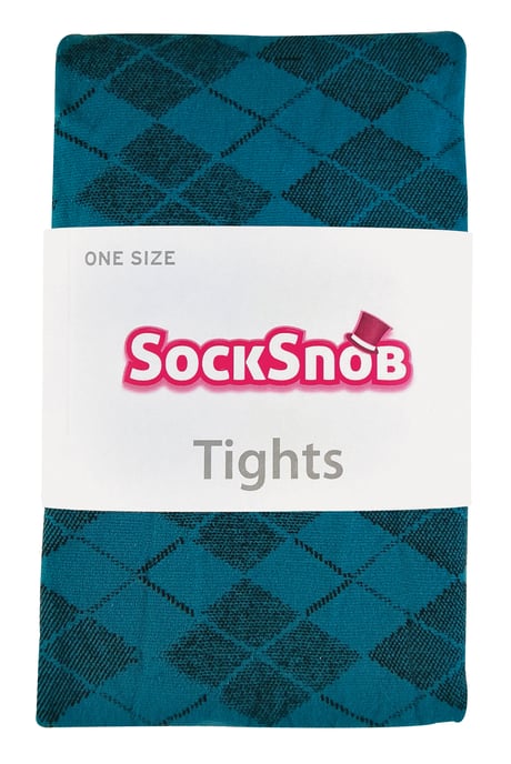 Sock Snob - Mallas opacas de colores de 80 deniers para mujer - Argyle - Image 2