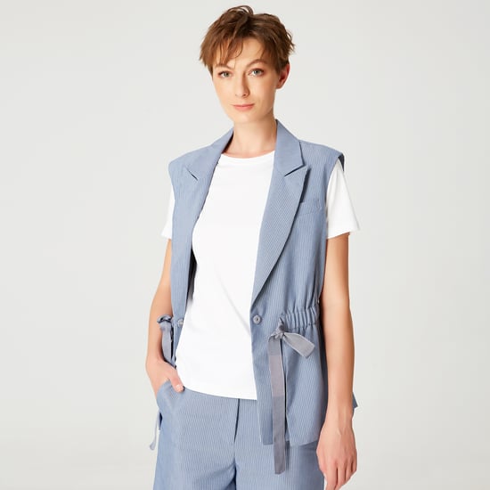 Waistcoat with drawstring - Image 2