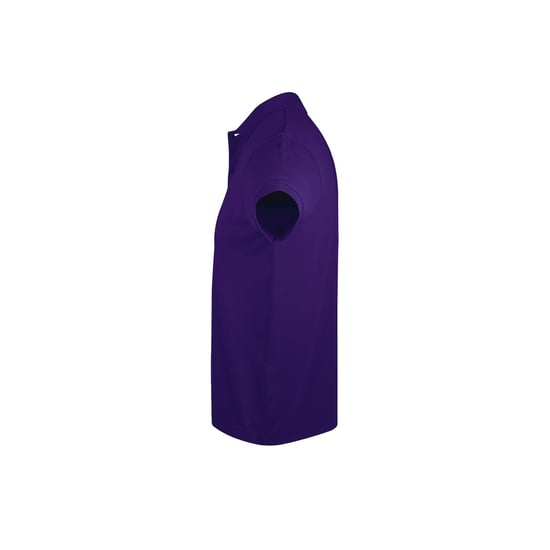 SOLs Mens Prime Pique Plain Short Sleeve Polo Shirt (Dark Purple) - Image 3