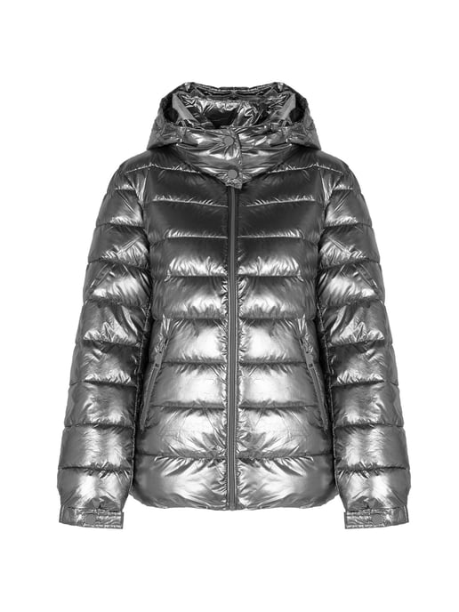 Guess Chaqueta Chaqueta de bombardero de mujer Plata - Image 1