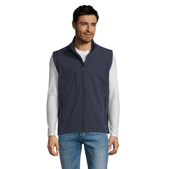 SOLS Mens Rallye Softshell Sleeveless Gilet (French Navy) - Image 1