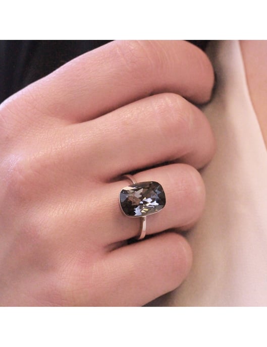 Anillo Clásico - Plata y Negro - Image 2