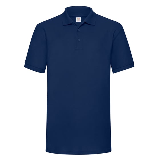 Fruit of the Loom Mens Polycotton Pique Heavy Polo Shirt (Navy) - Image 1