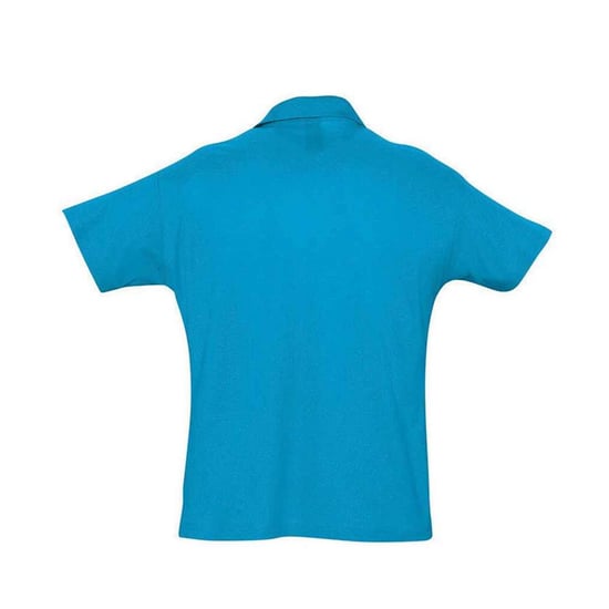 SOLS Mens Summer II Polo Shirt (Aqua) - Image 2
