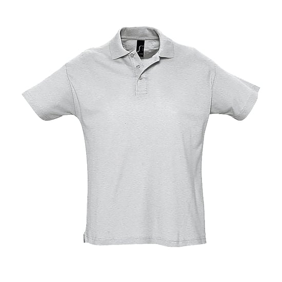 SOLS Mens Summer II Pique Short Sleeve Polo Shirt (Ash) - Image 1
