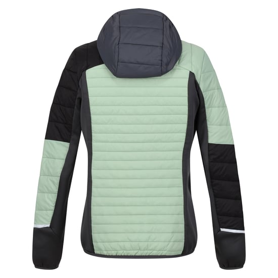 Regatta Womens/Ladies Trutton II Baffled Hooded Jacket (Quiet Green/Seal Grey) - Image 2