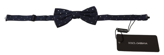 Pajarita Ajustable Papillon de Cuello para Hombre en Azul Oscuro con Patrón de Dolce & Gabbana - Image 2