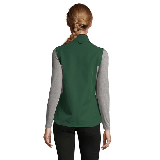 SOLS Womens/Ladies Rallye Softshell Sleeveless Gilet (Bottle Green) - Image 2