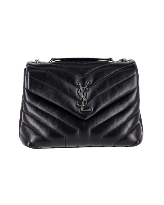 Saint Laurent Small Loulou Shoulder Bag in Black Leather - Image 1