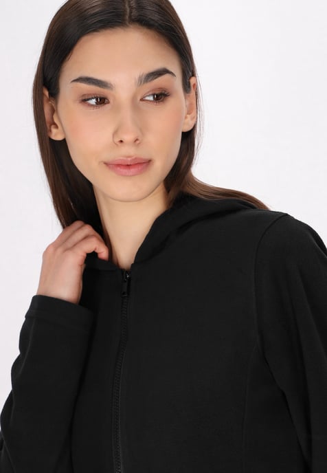 Mymo fleece jacket women black - Image 5