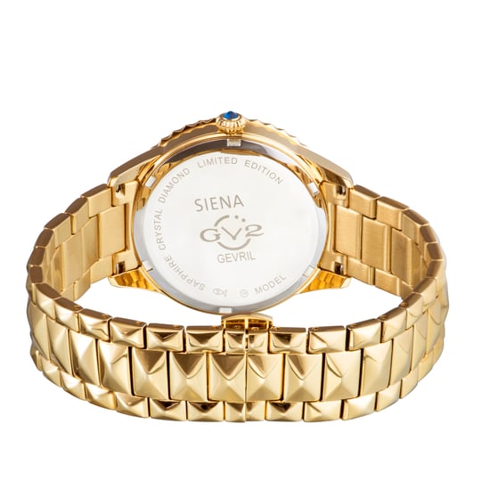 GV2 Siena Reloj de Mujer de Cuarzo Suizo con Esfera de MOP y Correa de Acero Inoxidable. - Image 2