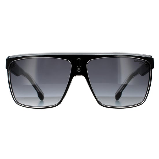 Gafas de sol Carrera Shield Unisex Negro Blanco Gris Oscuro Gradiente - Image 1