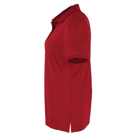Premier Womens/Ladies Coolchecker Pique Polo Shirt (Burgundy) - Image 3