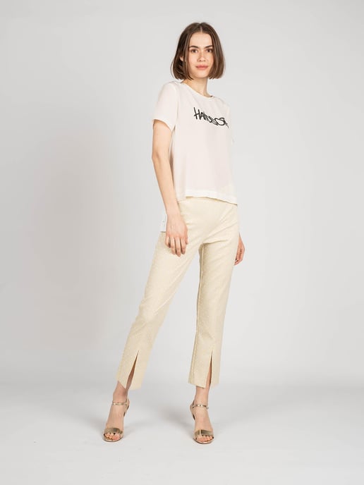 Patrizia Pepe Pantalón Mujer Amarillo - Image 1