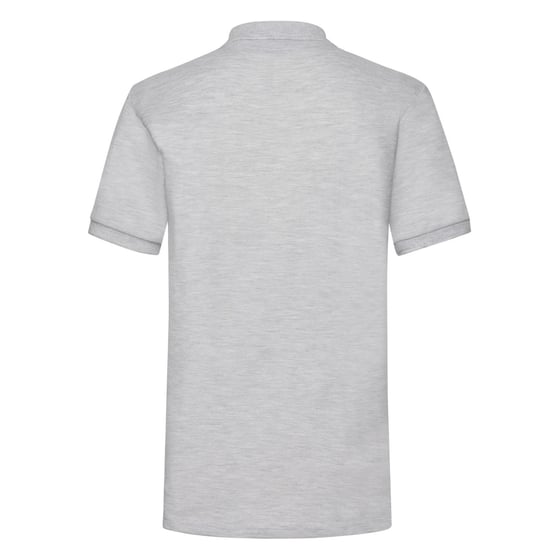 Fruit of the Loom Mens 65/35 Heavyweight Polo Shirt (Heather Grey) - Image 2