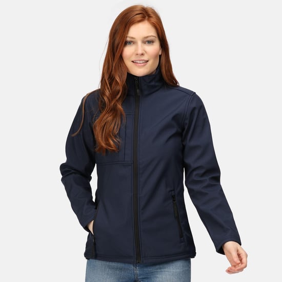Regatta Womens/Ladies Octagon II Waterproof Soft Shell Jacket (Navy/Seal Grey)