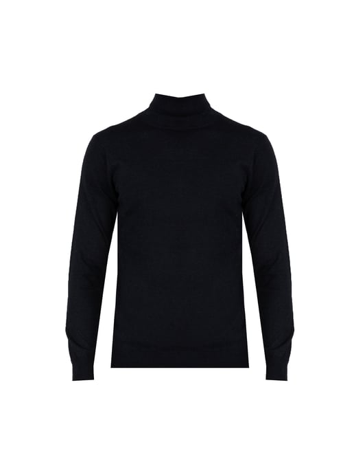 Xagon Man Suéter Turtleneck del hombre azul oscuro - Image 1