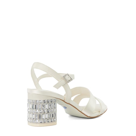 Dune Ladies Matrimonie - Jewel Embellished Block Wedding Heels