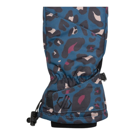 Dare 2B Womens/Ladies Dignity II Waterproof Animal Print Ski Gloves (Moonlight Denim)