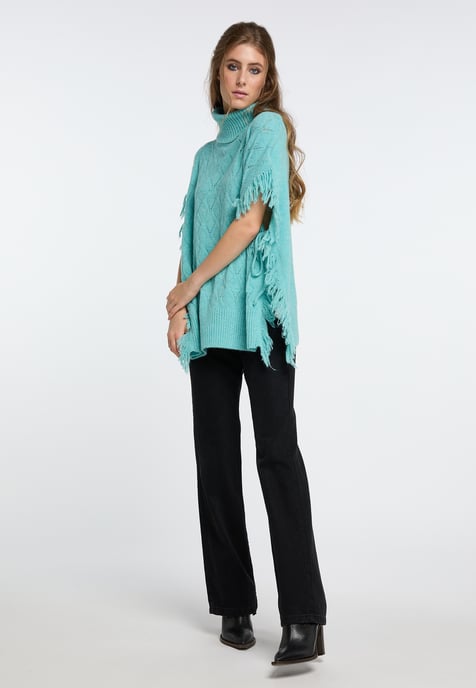 IZIA knit poncho gaya