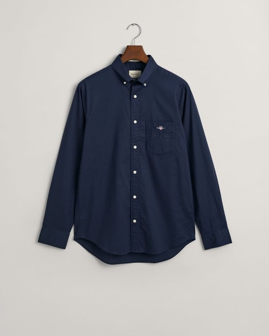 GANT Mens Regular Fit Long Sleeve Poplin Shirt