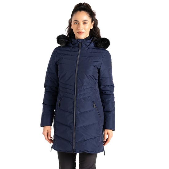 Dare 2B Womens/Ladies Striking IIII Mid Length Padded Jacket (Peacoat) - Image 3