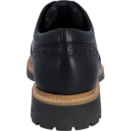 Hunter Cawdor Leather Men's Black Brogues Shoes - Image 2