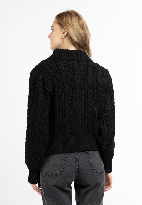 Dreimaster Knitted pullover women black - Image 4